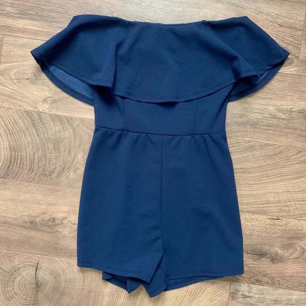 Navy Blue Romper